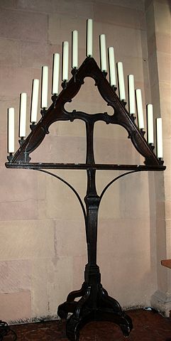 Tenebrae "hearse" (candelabrum) used during Holy Week, Mainz Cathedral